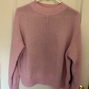 Merino wool blend Pink&Gray Sweater